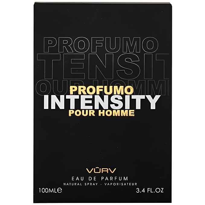 Lattafa Vurv Profumo Intensity – Agrumes, Aquatique, Boisé, Cuir – Eau de Parfum Parfum Longue Durée pour Homme, 3,4 Onces / 100 ml